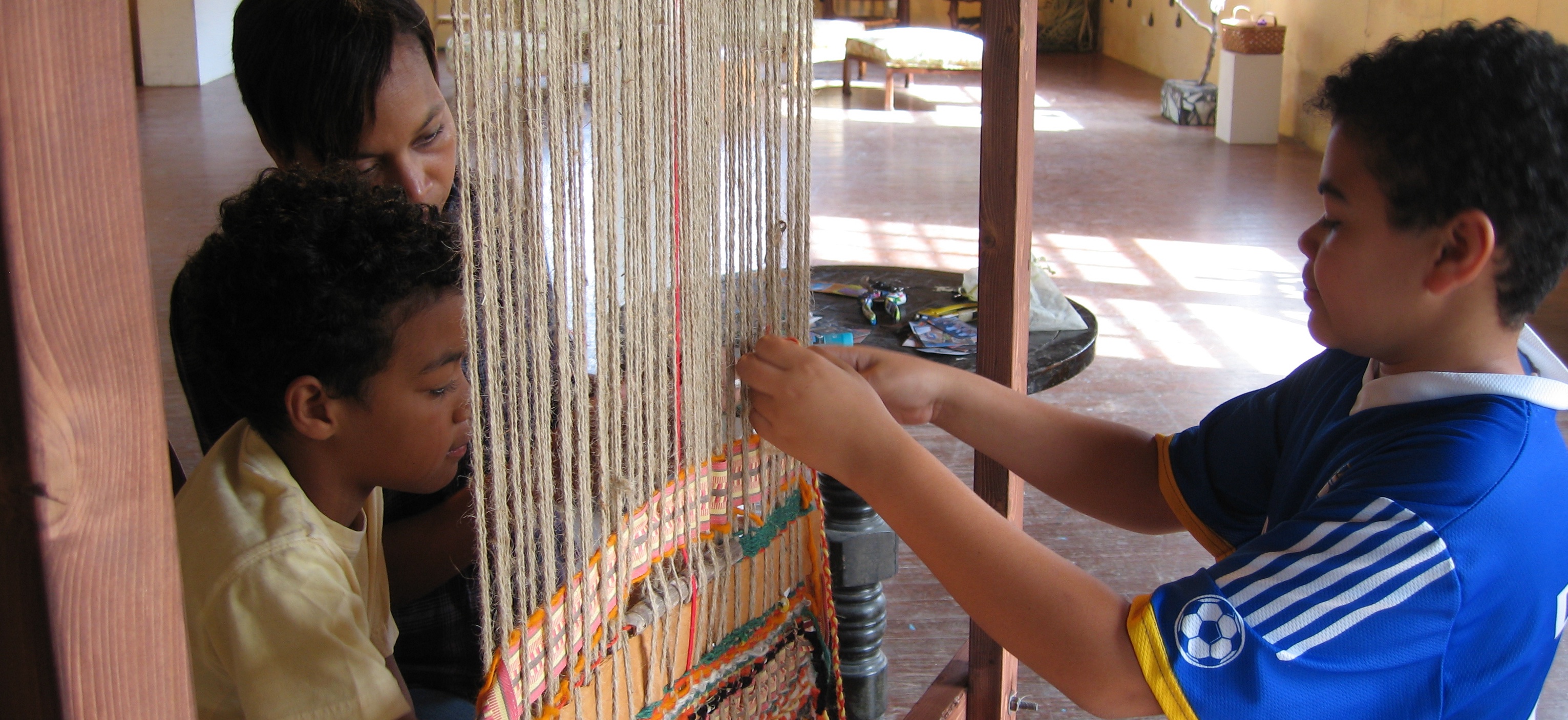 Mother and boys in Bermuda